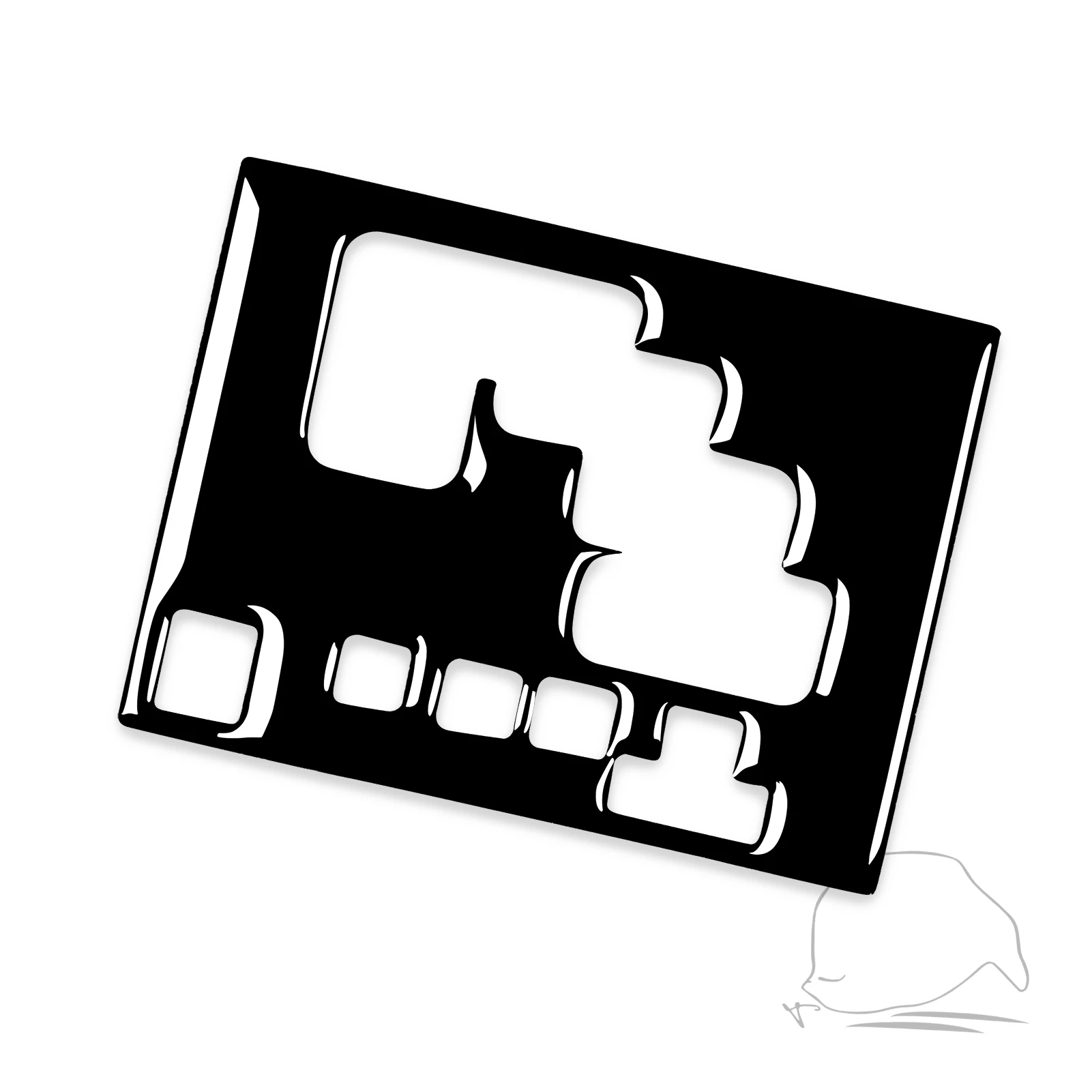 For Toyota 4runner 2010-2020 Accessories Car Plastic Black Interior Shiftin Gears Frame Trim Sticker Decoration