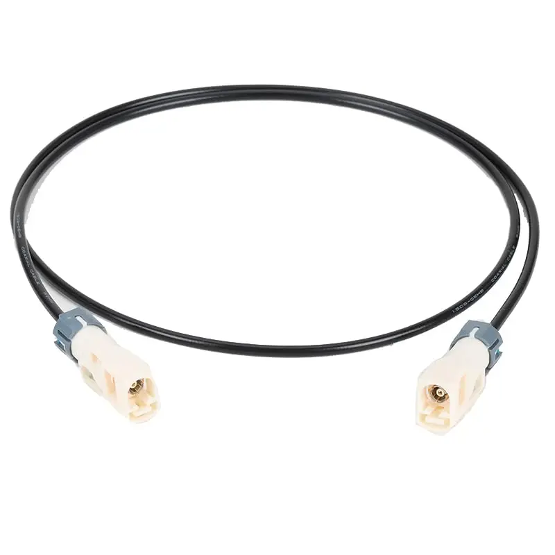 Conjunto de cabo Fakra à prova d'água Código B fêmea para fêmea Jack LVDS Cabo de extensão de rádio 0,5 metro