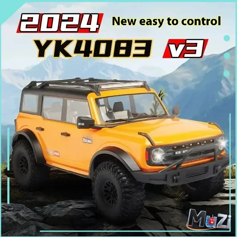 YK4083 1/8 escala RC camión todoterreno eléctrico con control remoto de alta y baja velocidad tracción en las cuatro ruedas puente de puerta coche de escalada de juguete