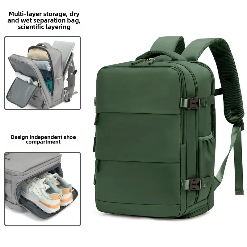 

2025 new large-capacity travel backpack for women and men's backpack lightweight short-distance travel bag