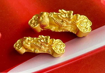 

999 real gold pixiu 24k pure gold charms for bracelets gold jewelry parts fine gold jewelry