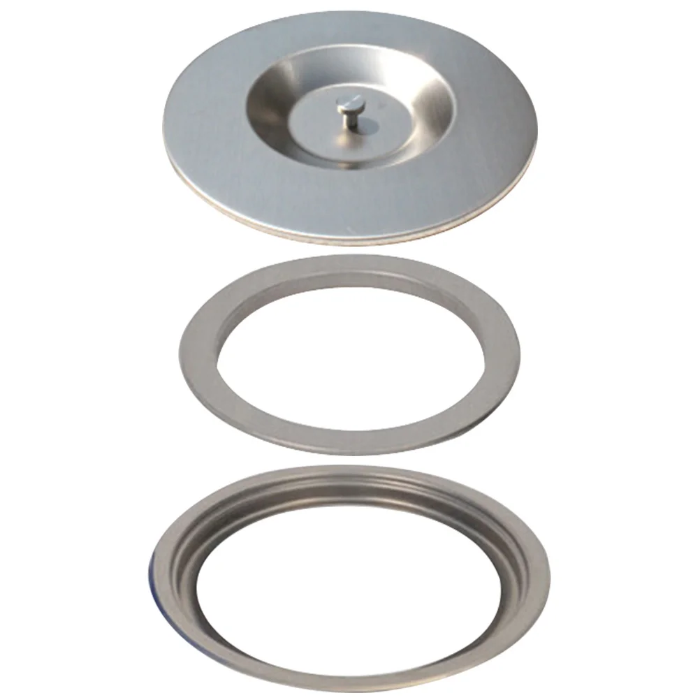 

1Set Stainless Steel Recessed Trash Bin Lid Embedded Countertop Trash Can Cover Kitchen Garbage Can Lid Odor Proof