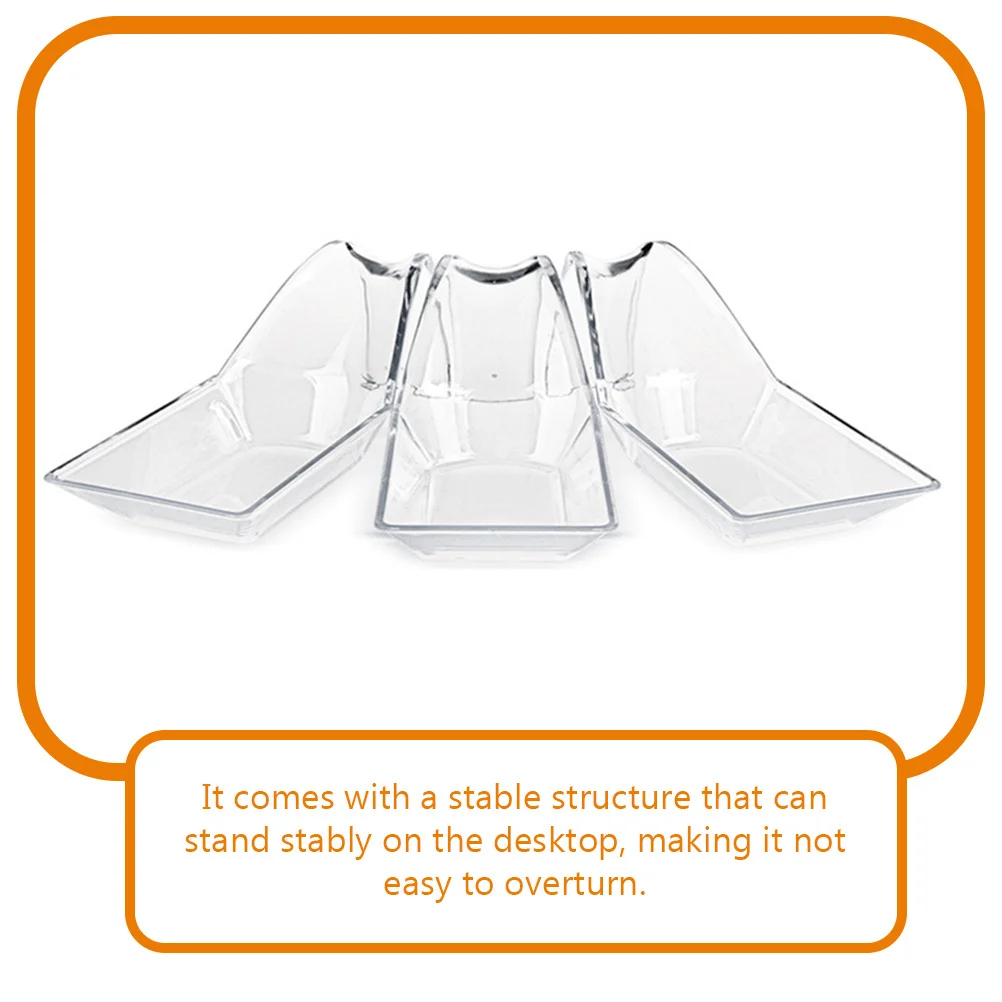 

50Pcs Plastic Food Tray Dessert Container Round Serving Tray for Candy Nut Dry Fruit Holder Kitchen Tabletop Organizer