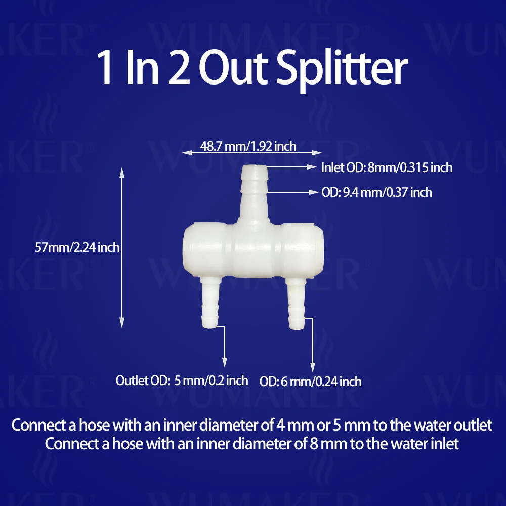 Tubo flessibile in plastica Flusso d'acqua Splitter Deviatore Giunto a pagoda Multi testa Liquido Separato Irrigazione Piantagione da giardino Laboratorio di pesci