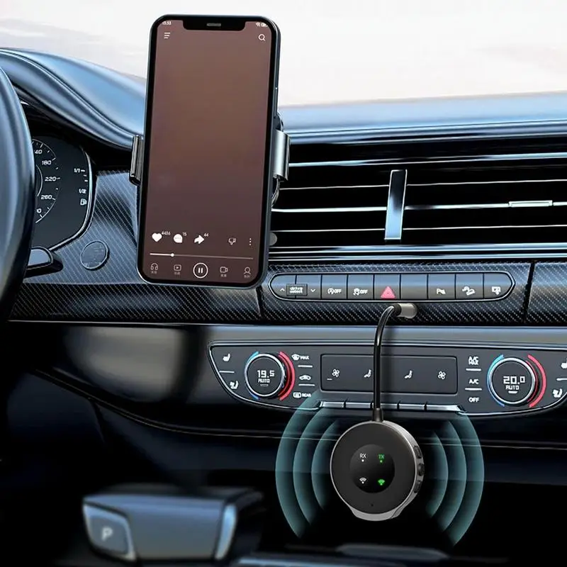 

For Refer To Description Fm Transmitter Audio Adapter 2 In 1 Music Audio FM Transmitter Built-in Microphone Audio Player Radio