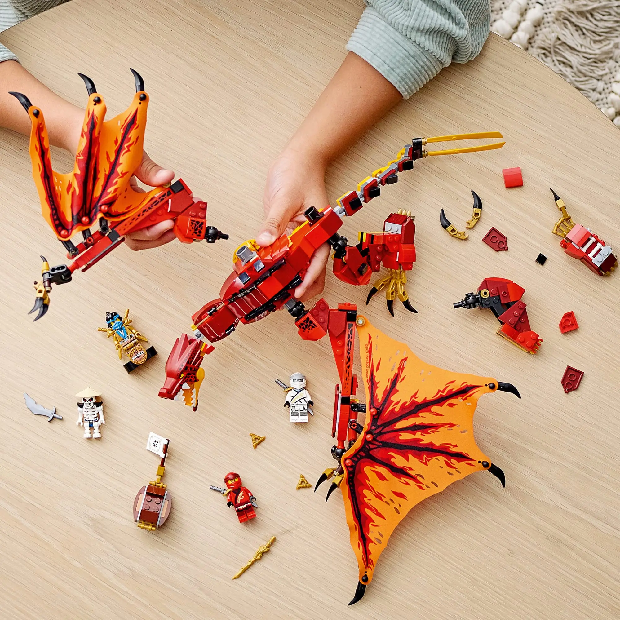 LEGO NINJAGO Legacy Fire Dragon Attack 71753 Ninja Playset