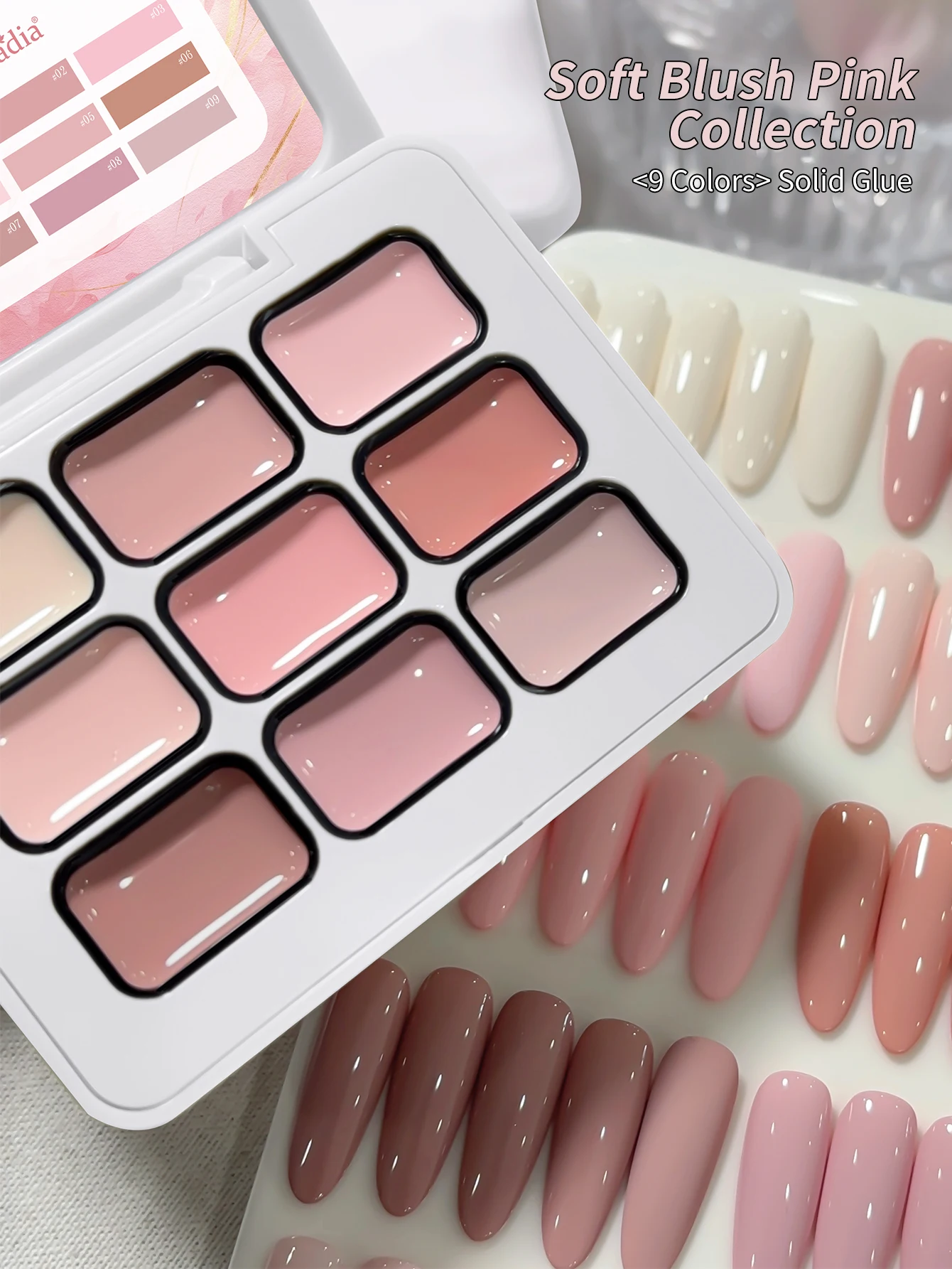 질라디아 9색 신상 인기 솔리드 젤 네일 젤 세미 퍼머넌트 네일 아트 소킹 UV LED 젤 크리스마스 매니큐어 선물 네일 살롱