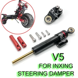 CNC Carbon Fiber Stabilizer Steering Damper Adjustable Electric Scooter Steering Damper Bracket Support Kit For Inxing V5