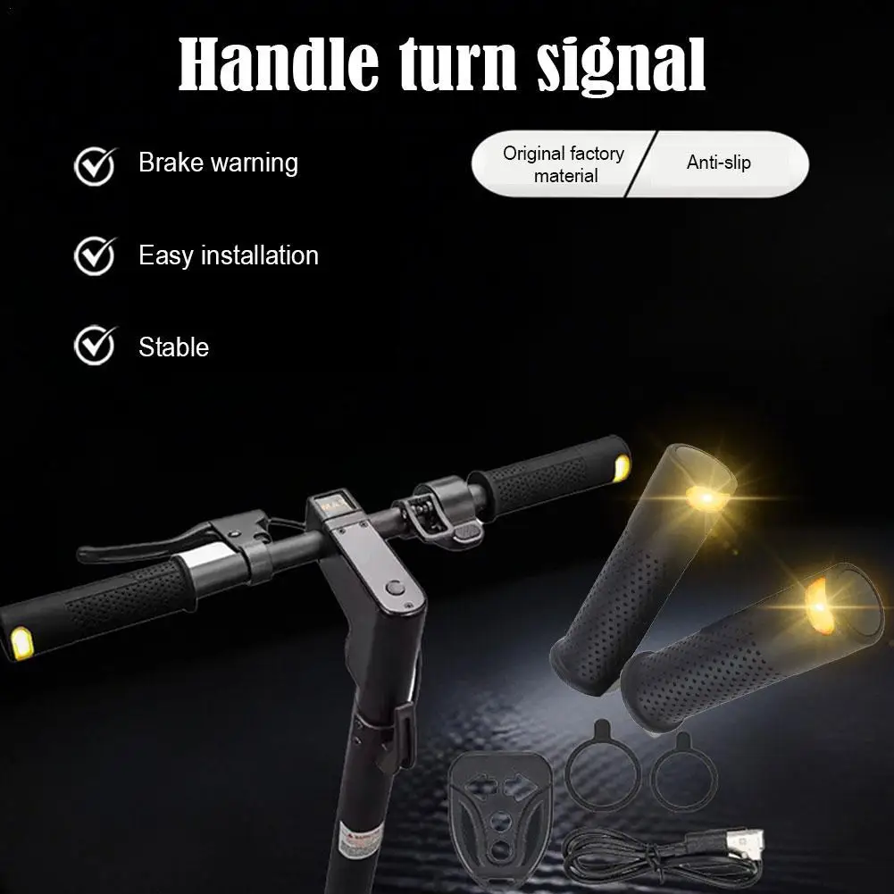 

1Pair Turn Signal Light Scooter Hand Bar Grips Universal Scooter Handlebar For Xiaomi M365 Pro 1s Pro 2 Handle With Slot Grip