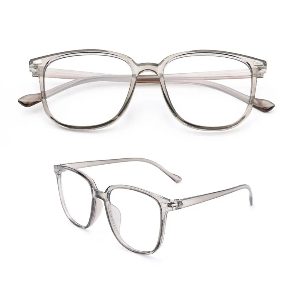 

Olive Green Anti-Blue Light Glasses Women Men PC Square Frame Flat Mirror Spectacles Gaming Eye Protection Ultralight