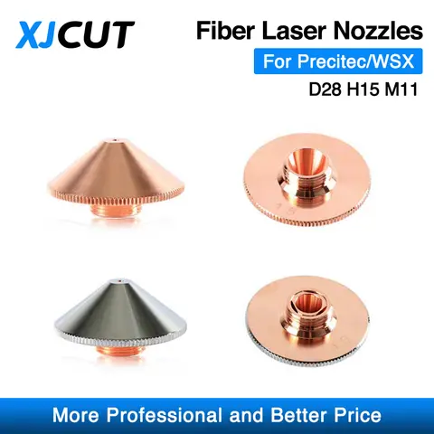 Precitec WSX 용 XJCUT 레이저 노즐 싱글 더블 레이어 직경 28mm 구경 0.8-5.0mm P0591-571-0001 파이버 레이저 커팅 헤드