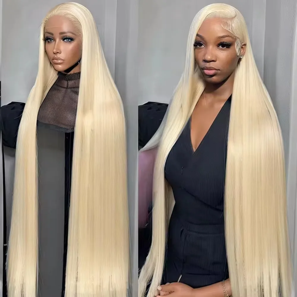 Honey Blonde 613 HD 250% 13X6 Straight Lace Front Human Hair Wigs 40 Inches 13X4 Lace Frontal Wigs 5x5 Closure Remy Hair Wig