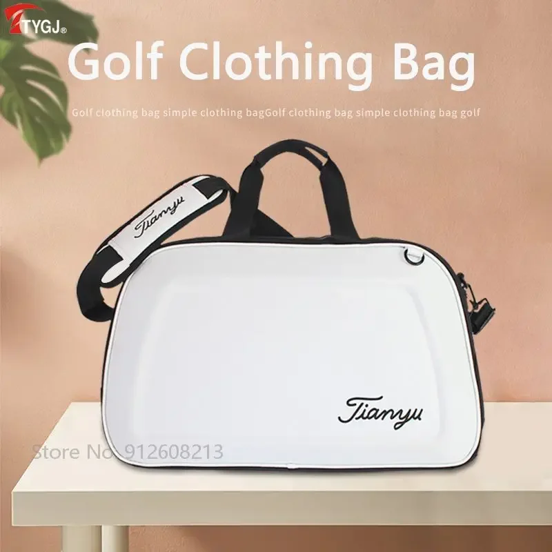 TTYGJ Lightweight Golf Clothing Bag Portable Golf Traveling Storage Bags Big Capacity Outdoor Carry Handbag Durable Shoe Package