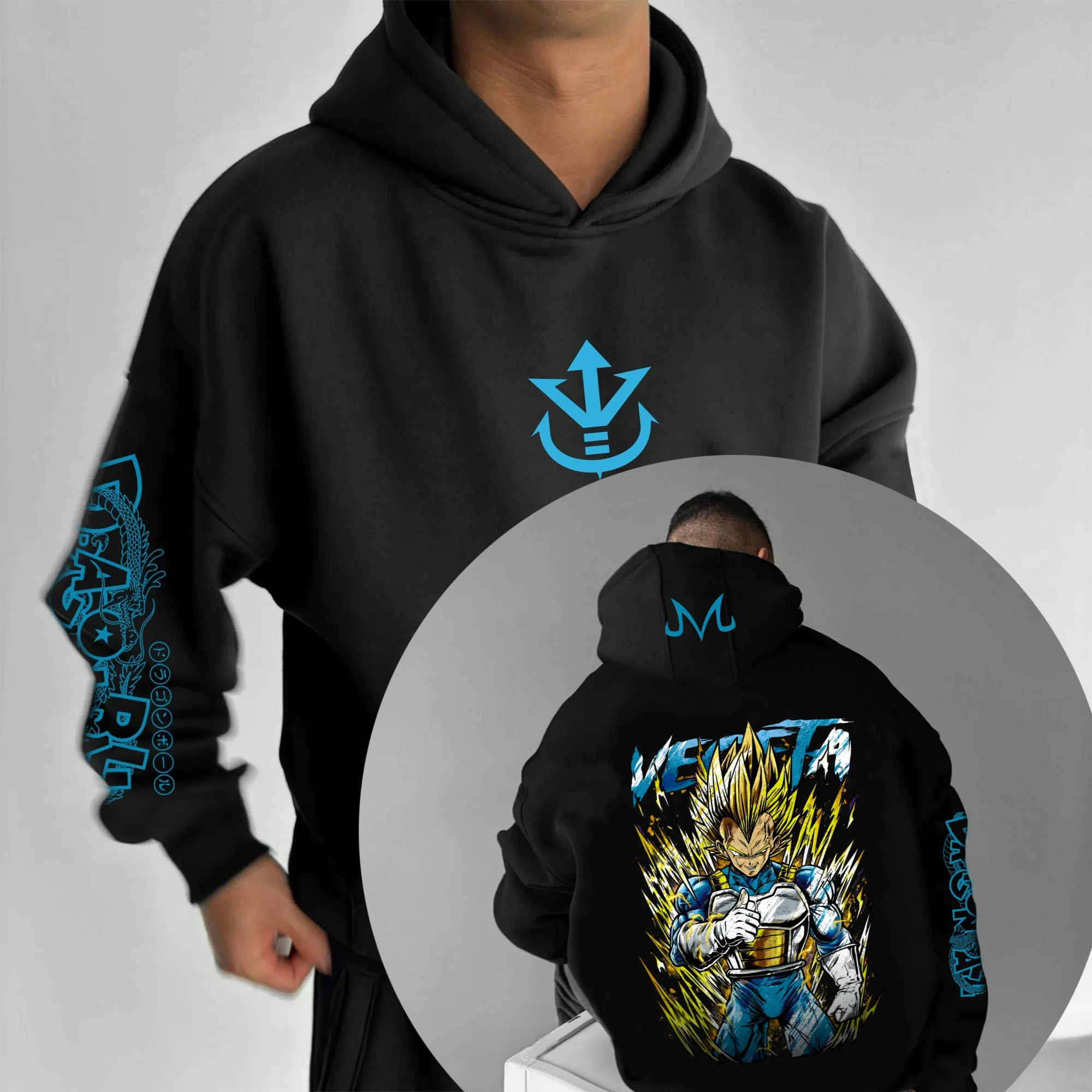 

Dragon Ball Autumn and Winter Japanese Hot-blooded Animation Classic Characters Comfortable Hoodies for Men and Women Couples