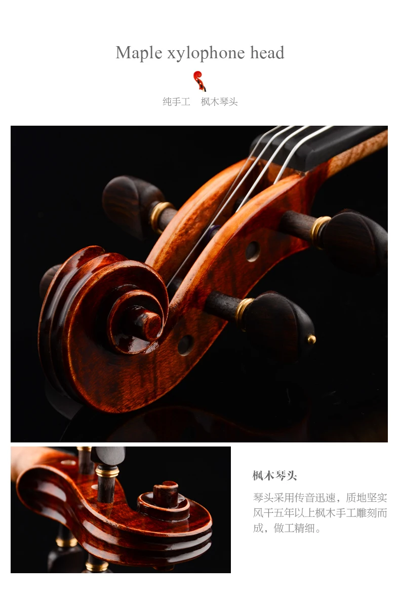 Christina v06c violin 4/4 , 3/4 Professional grade test adult beginner playing grade handmade student violino