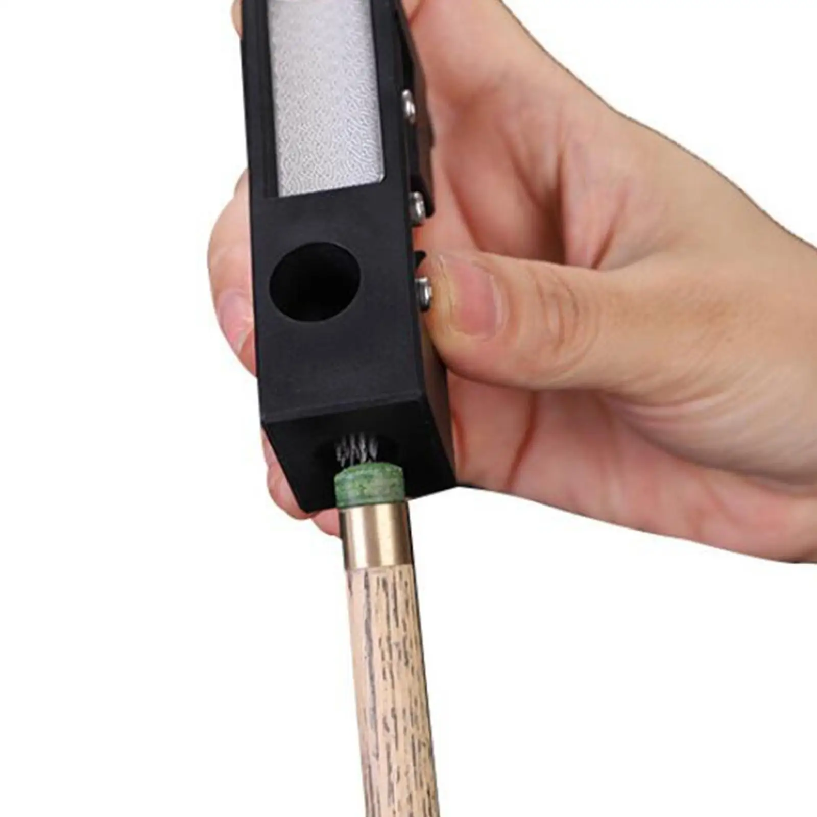 

Pool Cue Tip Repair Tool Pool Cue Shaper Cue Tip Scuffer Burnisher Portable Billiard Cue Tip Grinder Improve Cue Accuracy