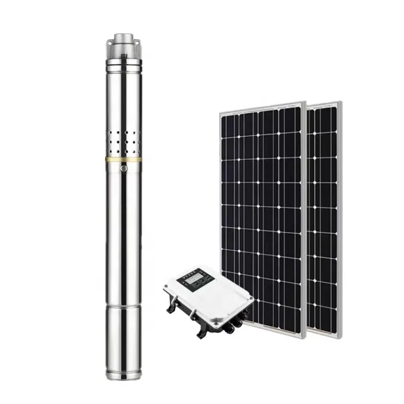 

2 Inches Diameter Solar Powered Submersible Bore Hole Deep Well Water Pump