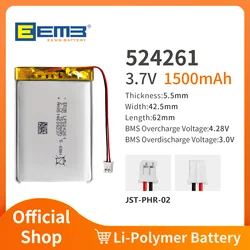 EEMB 503042/503759/503870/524261/525386/551230 3.7V rechargeable lithium polymer battery custom plug