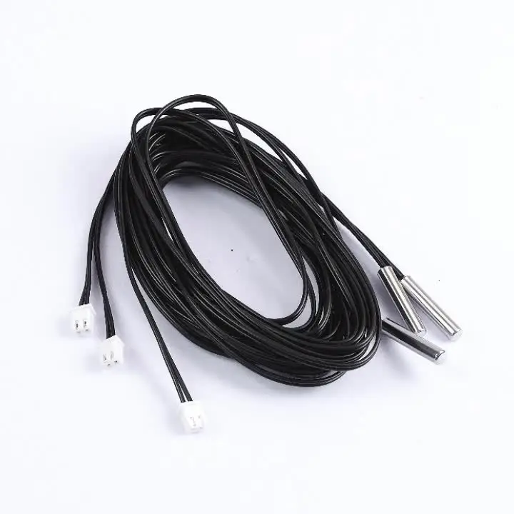 Ntc 10K 1% 3950 Thermistor Temperature Sensor Waterproof Probe Cable For Arduino W1209 W1401 30Cm 50Cm 1M 2M 3M 5M