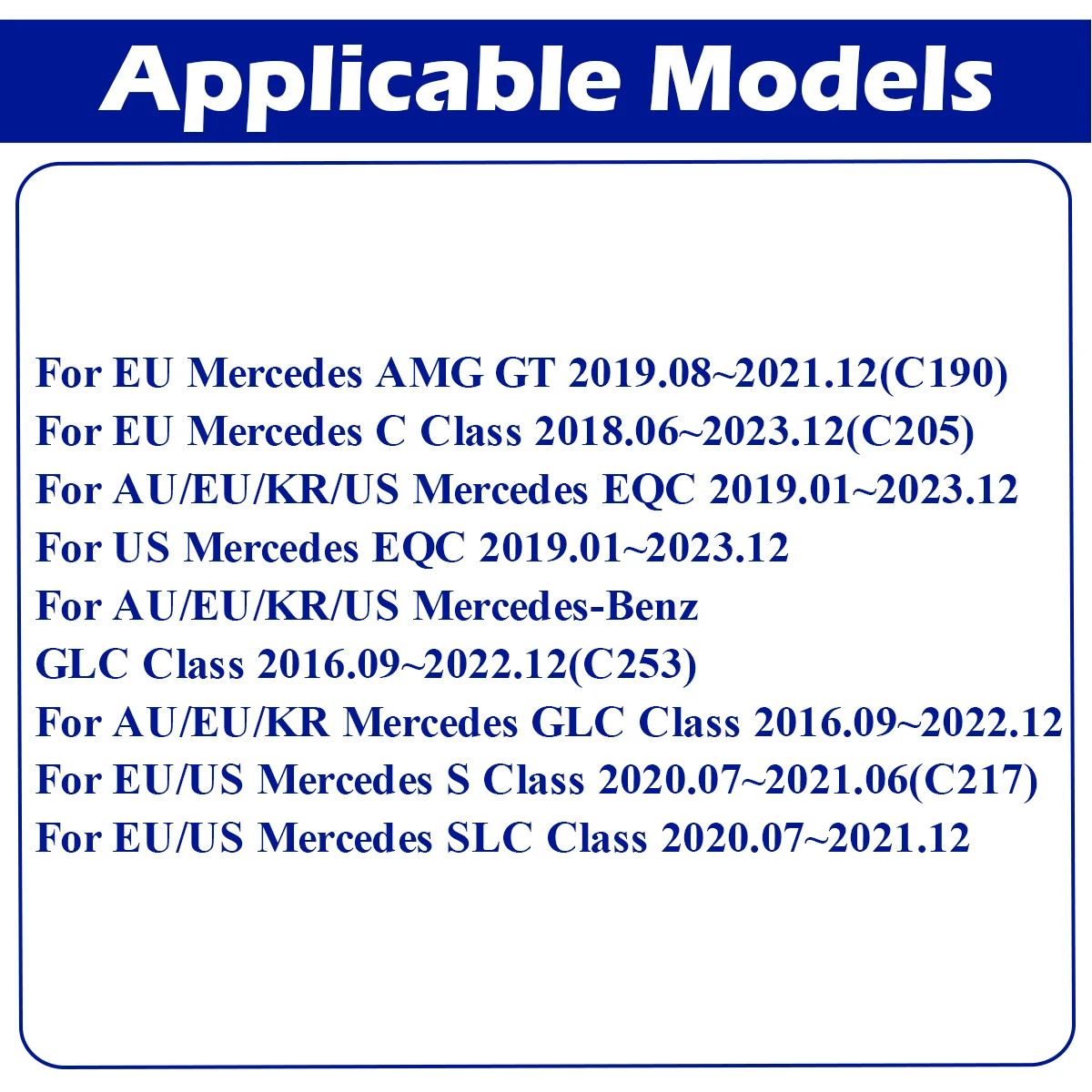 A0009053907 TPMS Tire Pressure Monitor Sensor For Mercedes-Benz C GLC SLC S Class EQC AMG GT C190 C205 C253 C217 R172 433MHz