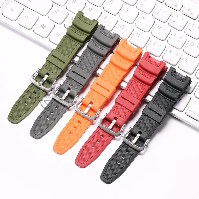 

Resin Watchband Suitable for Casio SGW100 SGW-100 Men Rubber Waterproof Sport Strap Replacement Bracelet Watch Accessories