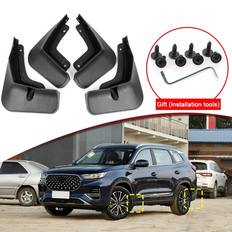

Car Styling Fit For Chery Tiggo 8 Pro 2021-2023 Car Mud Flaps Splash Guard Mudguards MudFlaps Front Rear Fender Auto Accessories