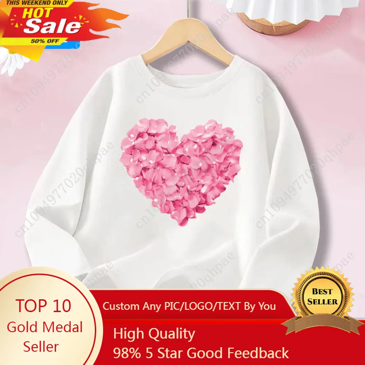 

2025 Spring Autumn New Long Sleeve Kids' T-shirt with Fantasy Floral Unicorn Design Girls Cotton Tops Tee Fashion Clothes DJSMY1