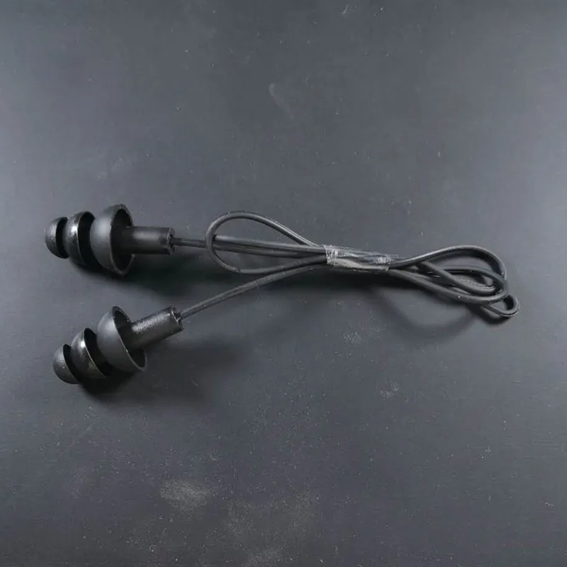 Silikon-Ohrstöpselschutz mit Kabel, Anti-Verlust, wiederverwendbarer Gehörschutz, Geräuschreduzierung, sichere Ohrstöpsel für Schwimmen, Arbeit, mit Seil – Detail 9