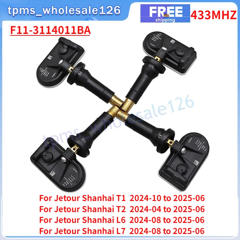 4PCS Tire Sensor F1…