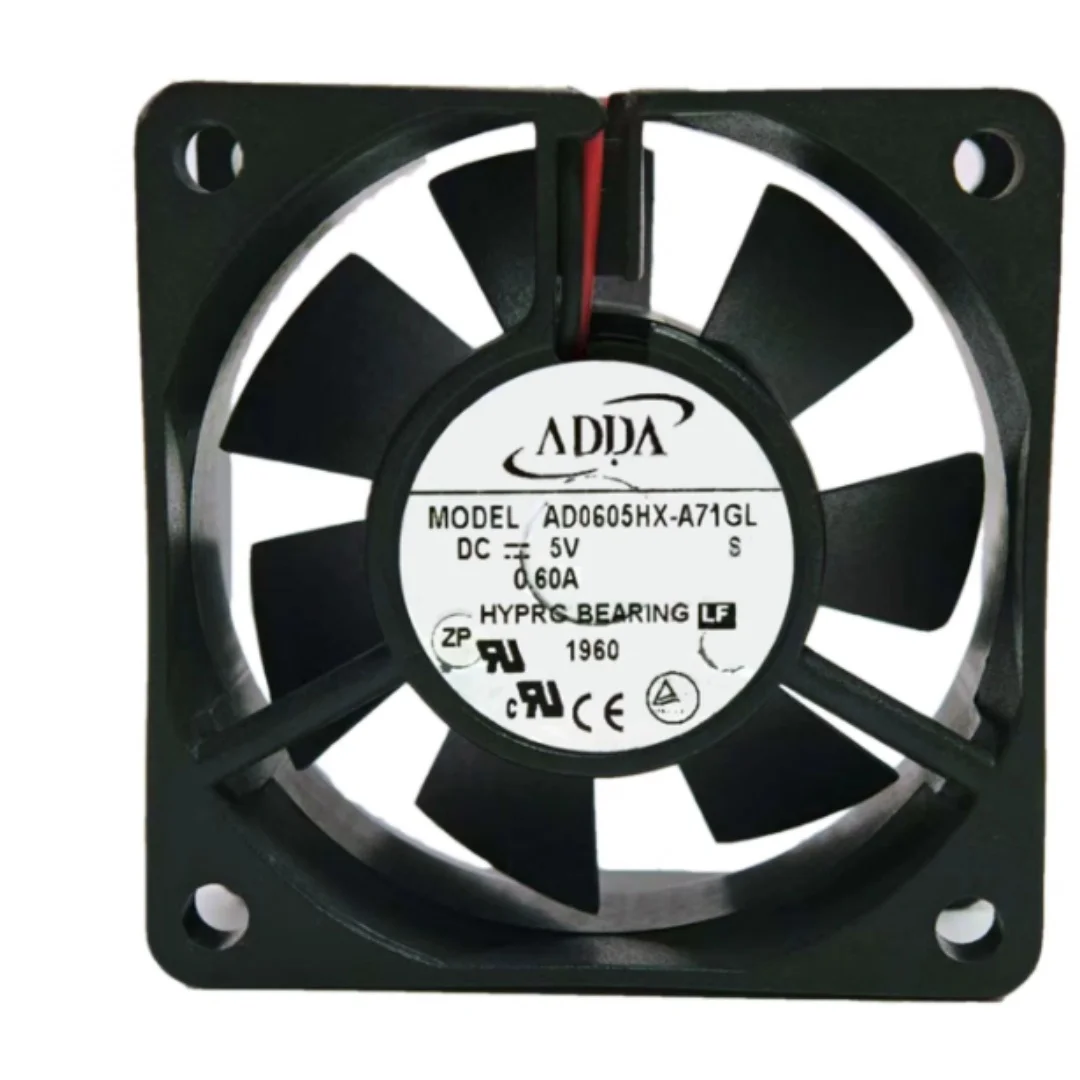 

ADDA AD0605HX-A71GL DC 5V 0.60A 60x60x25mm 2-Wire Server Cooling Fan