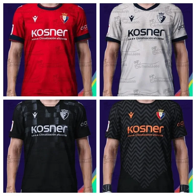 25 camisetas Osasuna local y visitante camisetas de fútbol de manga corta para hombres Venta caliente camisetas de entrenamiento para niños camisetas de playa moto