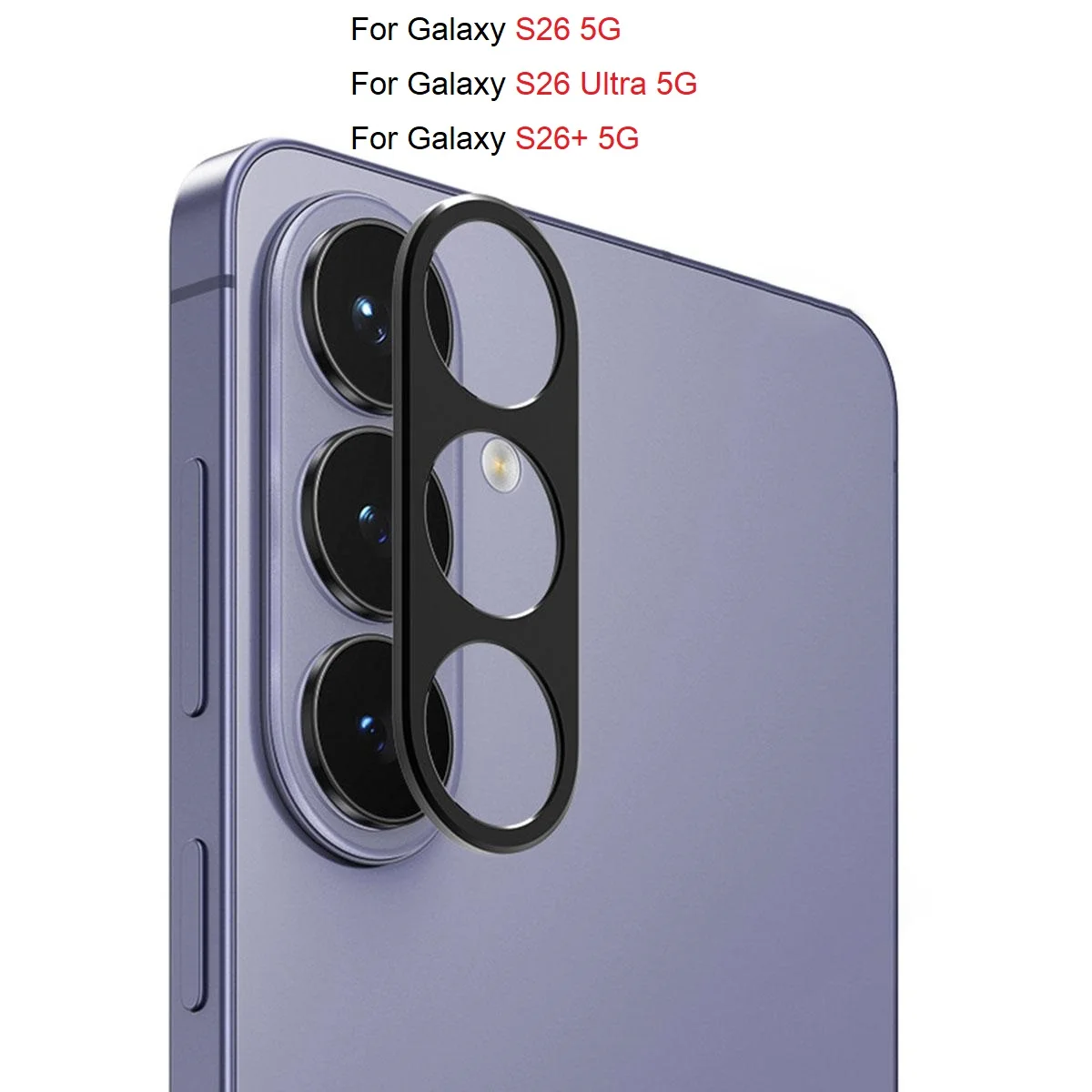 S26 5G Aluminum Alloy Hollow Camera Lens Protector For Samsung Galaxy S26 Ultra 5G /Sumsung S26 Plus S26+ 5G Lens Film