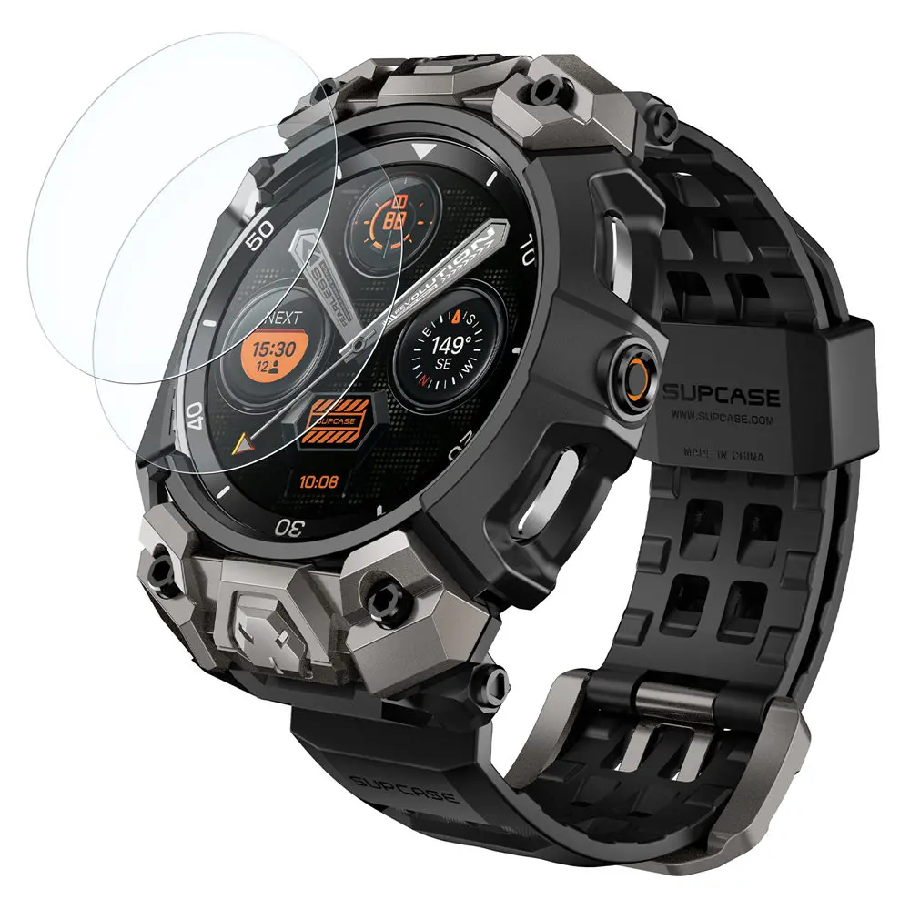 SUPCASE For Samsung Galaxy Watch 8 Classic Case 46mm 2025 UB Ore Robuste Sportuhr-Hülle mit Armband & 2 Stück Displayschutzfolie – Detail 9