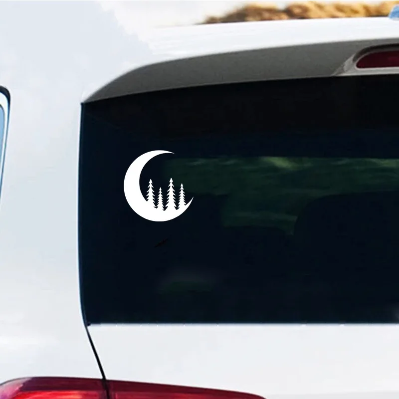 Foreign Trade Stickers Moon Tree Forest decals car window decoration windows notebook tablet waterproof