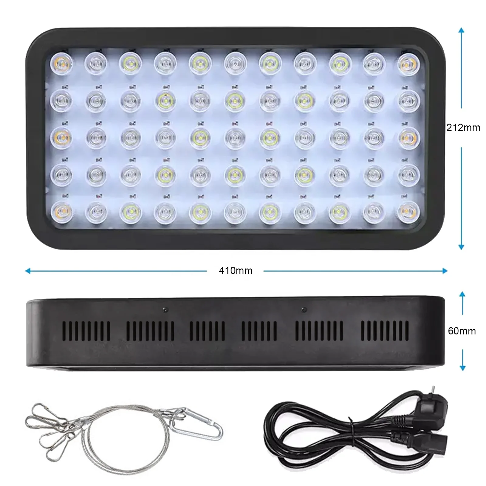

165w Full Spectrum Panel Led Aquarium Light Dimmer Change Spectrum Coral Reef Light Fish Tank Salt Water Lamp For Plants