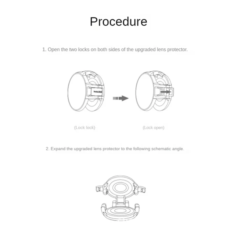 Espejo Protector de actualización SCLS, espejo de cristal de liberación rápida, espejo de protección mejorado para Insta360 One X2
