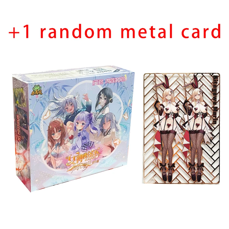 Goddess Story Collection Card Booster Box Metal Anime Games Girl Party Swimsuit Bikini  Doujin Toys And Hobbies Gift