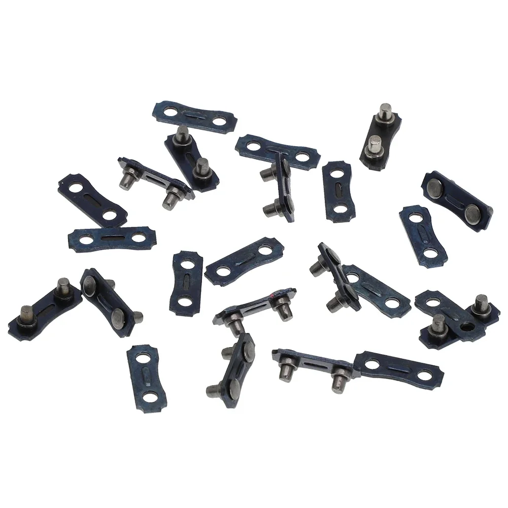 24 Pcs 3/8'' Chain Saw Link Repair Preset Straps 10 X Repair Kit Saw Chain 3/8 LP Pitch 043 .050 Gauge Total Durable Tool
