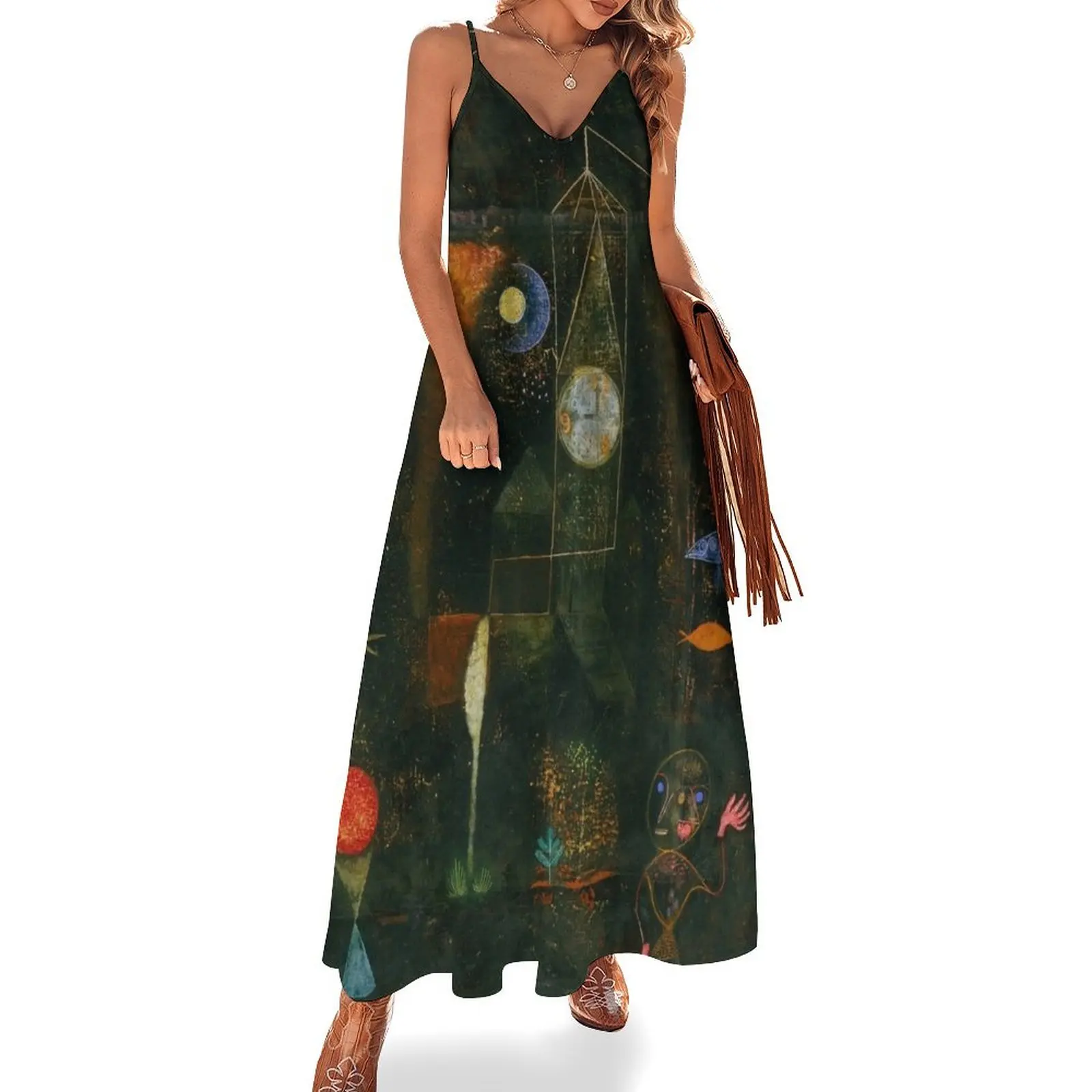 

Paul Klee Fish Magic 2 Sleeveless Long Dress women's summer dress 2025 luxury evening dresses for women 2025 Dress