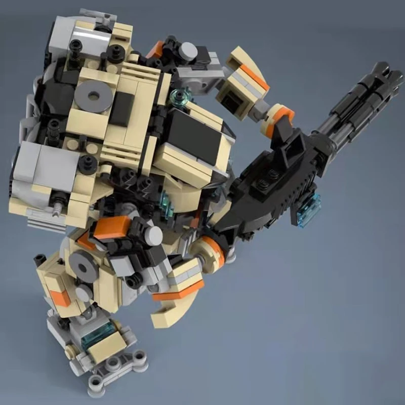 

MOC creative assembly game Titanfall peripheral LEGION mecha armed assembly block model boy toy gift small particle block