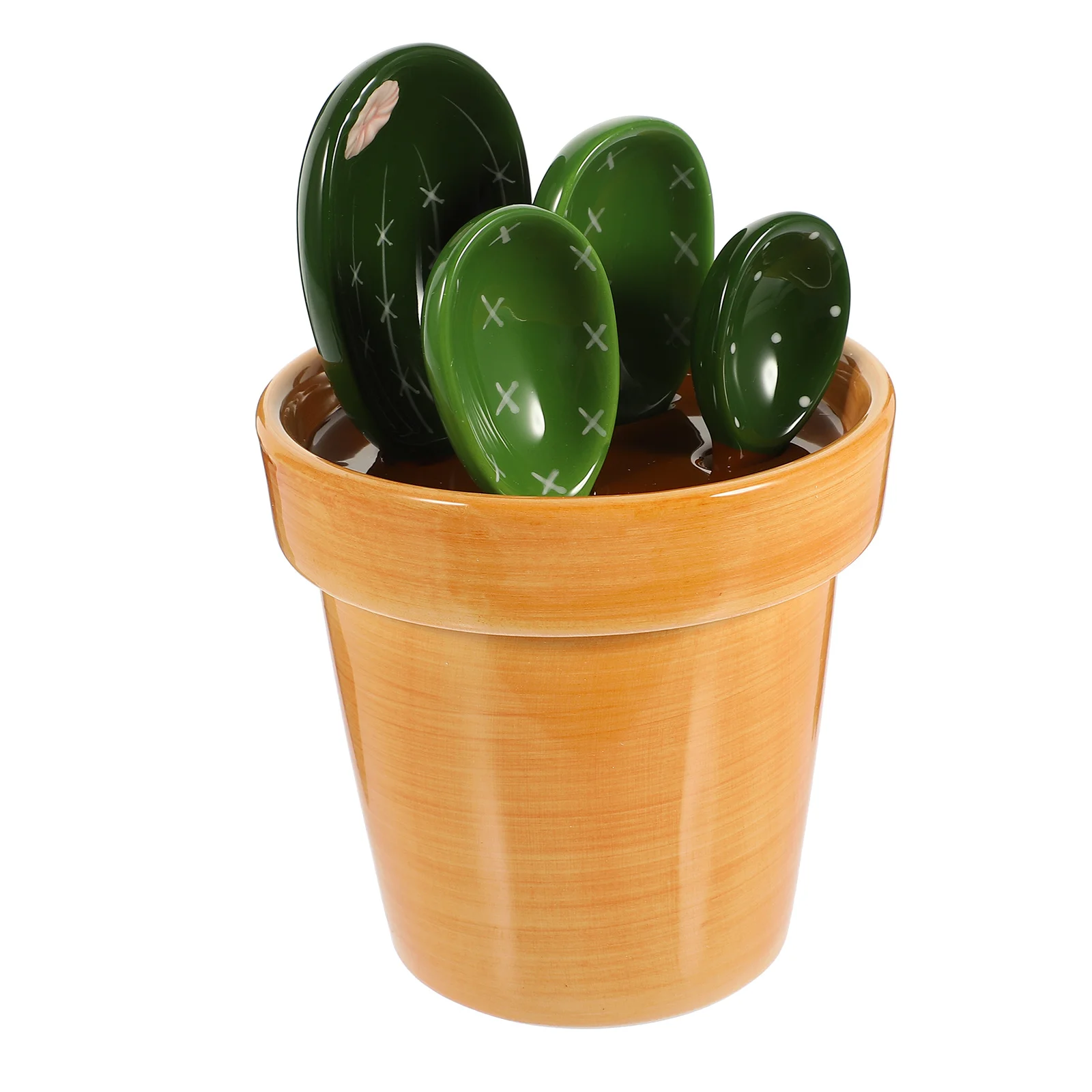 

Cactus Spoon Measure Spoons Measuring Cute Baking Tools Utensils Simulation Decor Ceramic