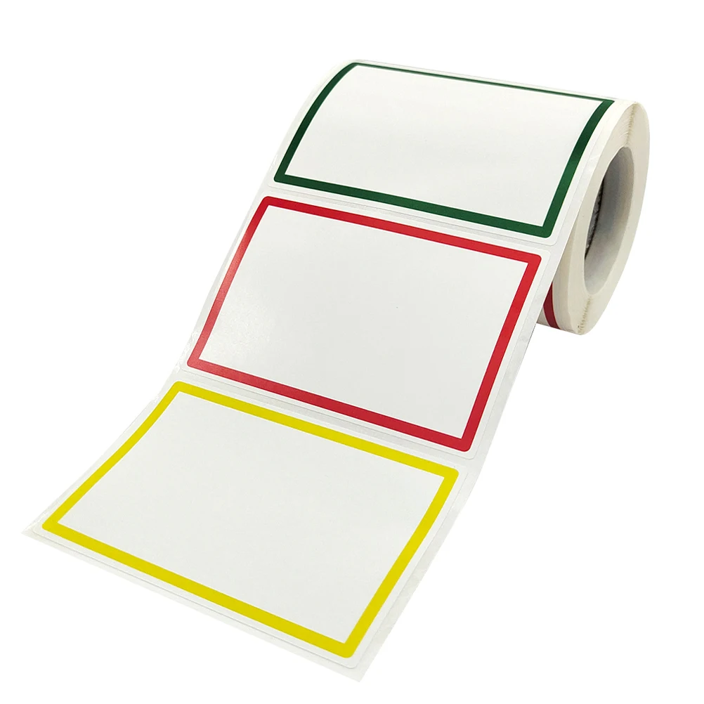 

300 pcs Plain Writable Name Tag Stickers Self Adhesive Labels Colored Badges DIY Mark Simple Blank Tags Reliable Adhesive Folder