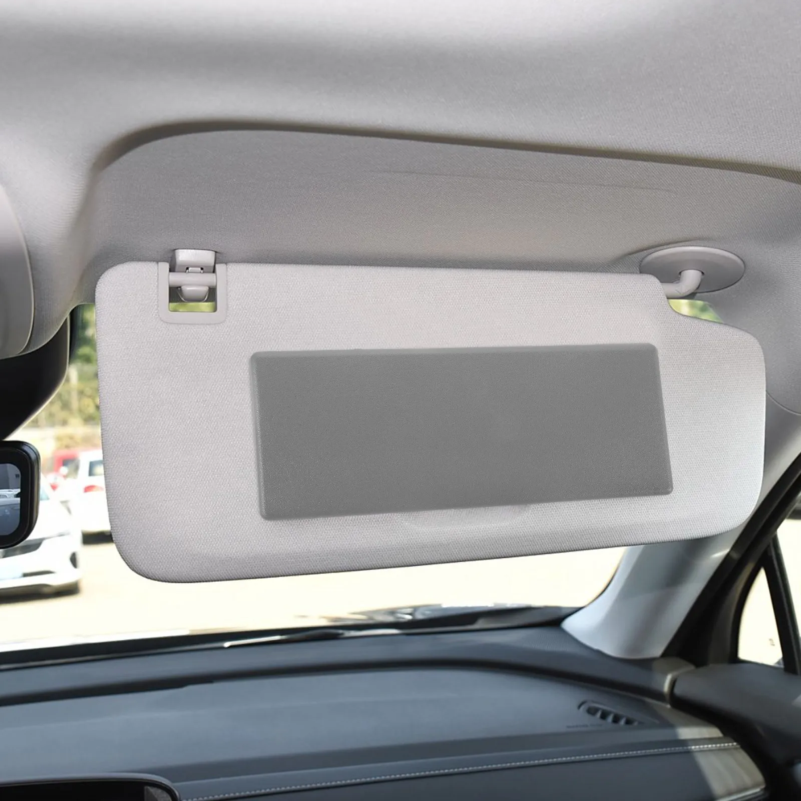

Sun Visor Cover For Car Abs Material Driver Side Vanity Mirror Cover Replacement Sun Protection Makeup Mirror Accessory
