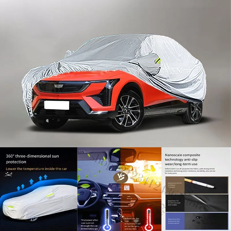 For Cadillac Optiq Auto Anti snow Anti dust Anti-uv Anti peeling paint And Anti Rainwater 210t car cover Car cover protection