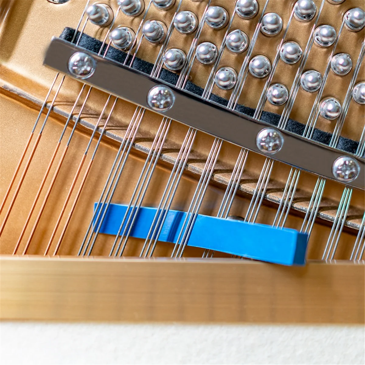 Práctico herramienta de afinación de Piano, 6 uds., juego de silenciador de goma para Pianos Grandes y verticales, bajo y agudos