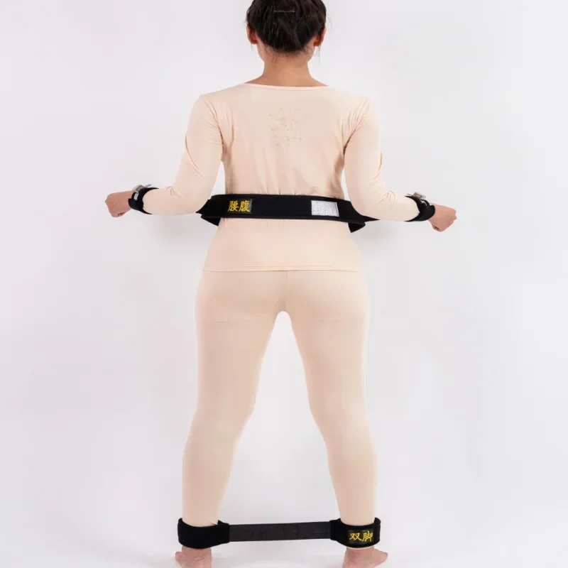 Waist Hands And Feet 5 Points Standing Anti-cutting Fast Plug Style Magnetic Restraint Belt Set For Psychiatric Rehabilitation