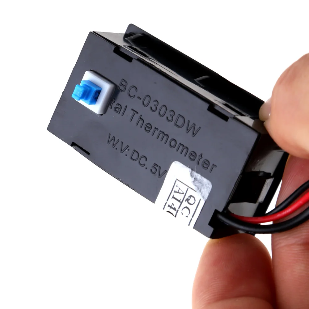 เครื่องวัดอุณหภูมิ 4 ขา พร้อมจอแสดงผล  สำหรับเคสคอมพิวเตอร์ ตู้ฟักไข่ ระบบระบายความร้อนด้วยน้ำ