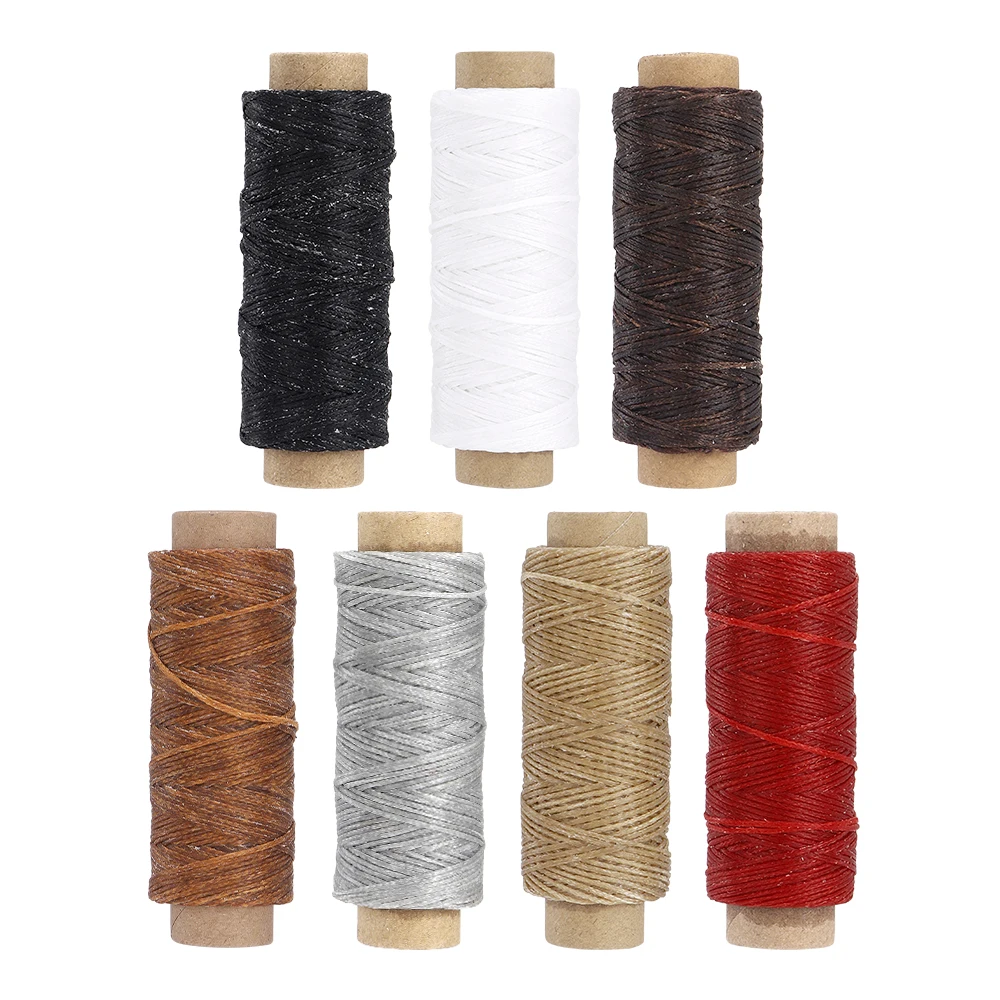 1Pcs Waxed Thread, Durable Leather Sewing Thread For Hand Stitching Leather Craft DIY, Bookbinding, Shoe Repairing,54 Yards 150D