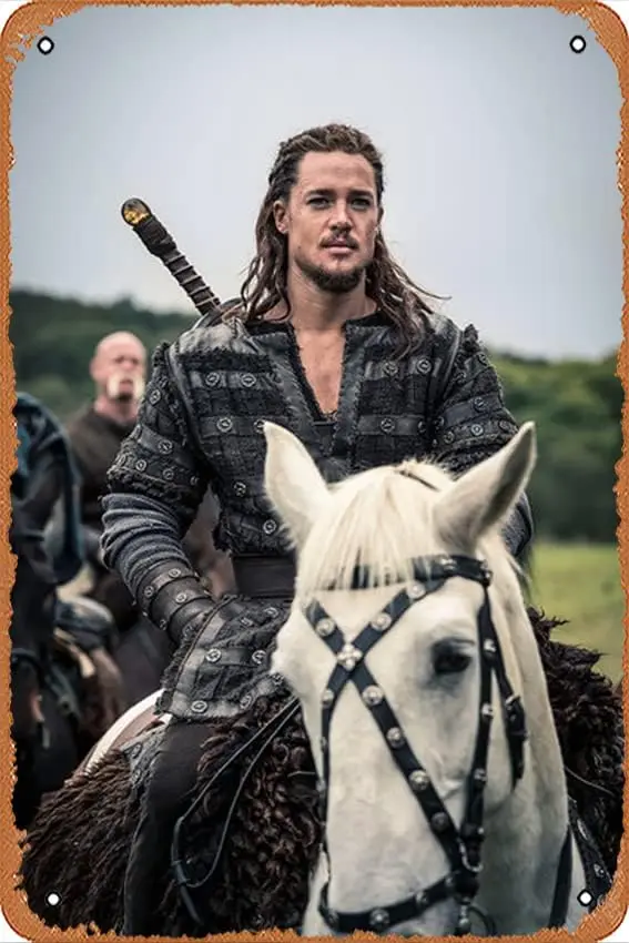 Wall Decor Sign - The Last Kingdom TV Show Poster Vintage Metal Sign Poster Sign Garage Bar Wall Decor 8 × 12 inches, Retro sign