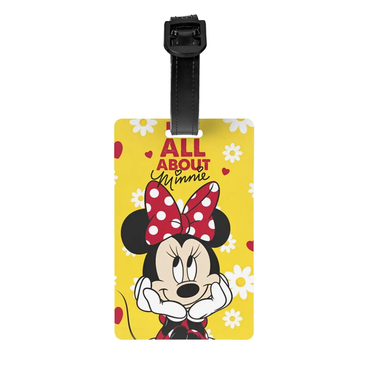 Cartoon Cute Minnie Mickey Mouse Luggage Tags Travel Accessories Holder Baggage Tag ID Address Portable Travel Label Gifts